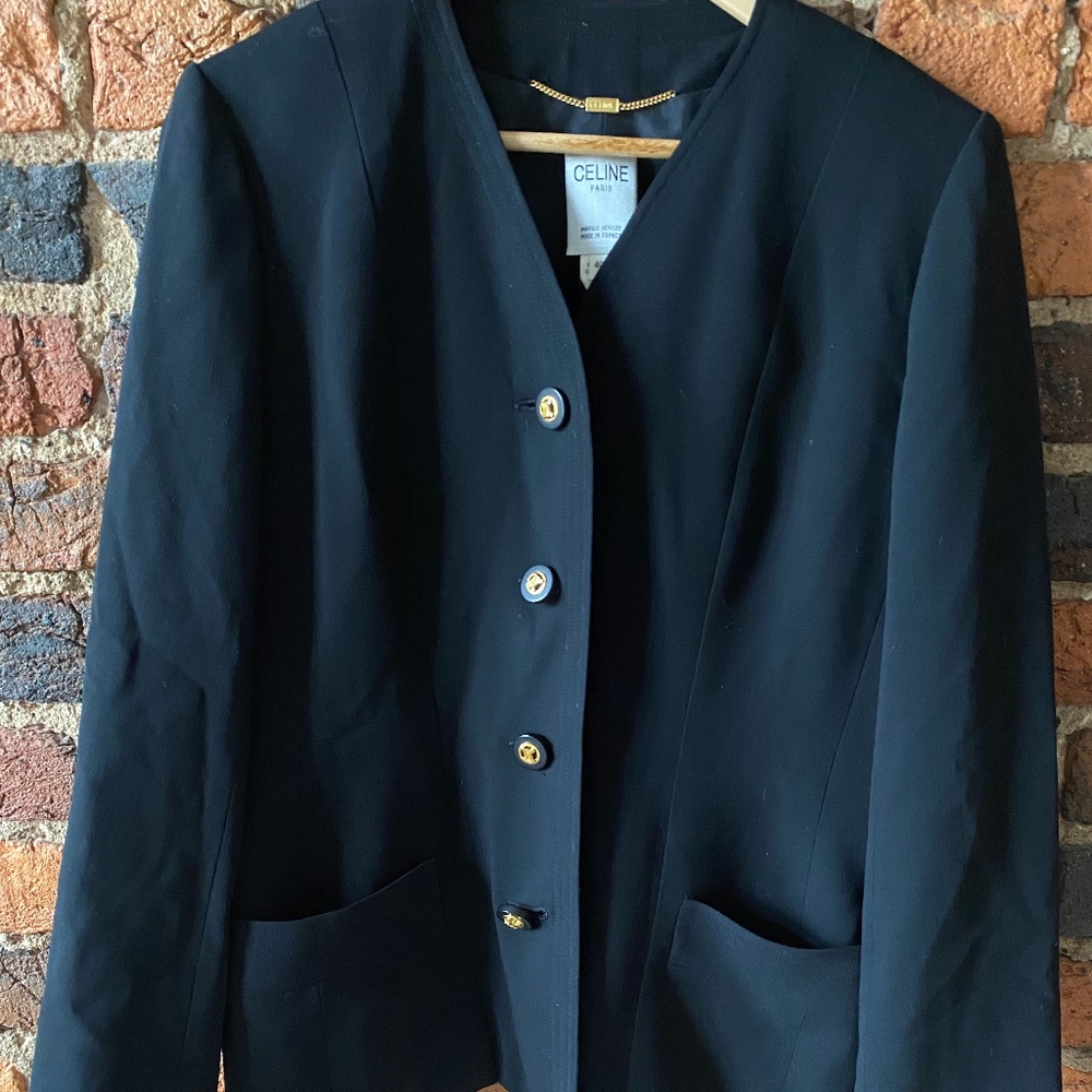 Celine Paris black blazer